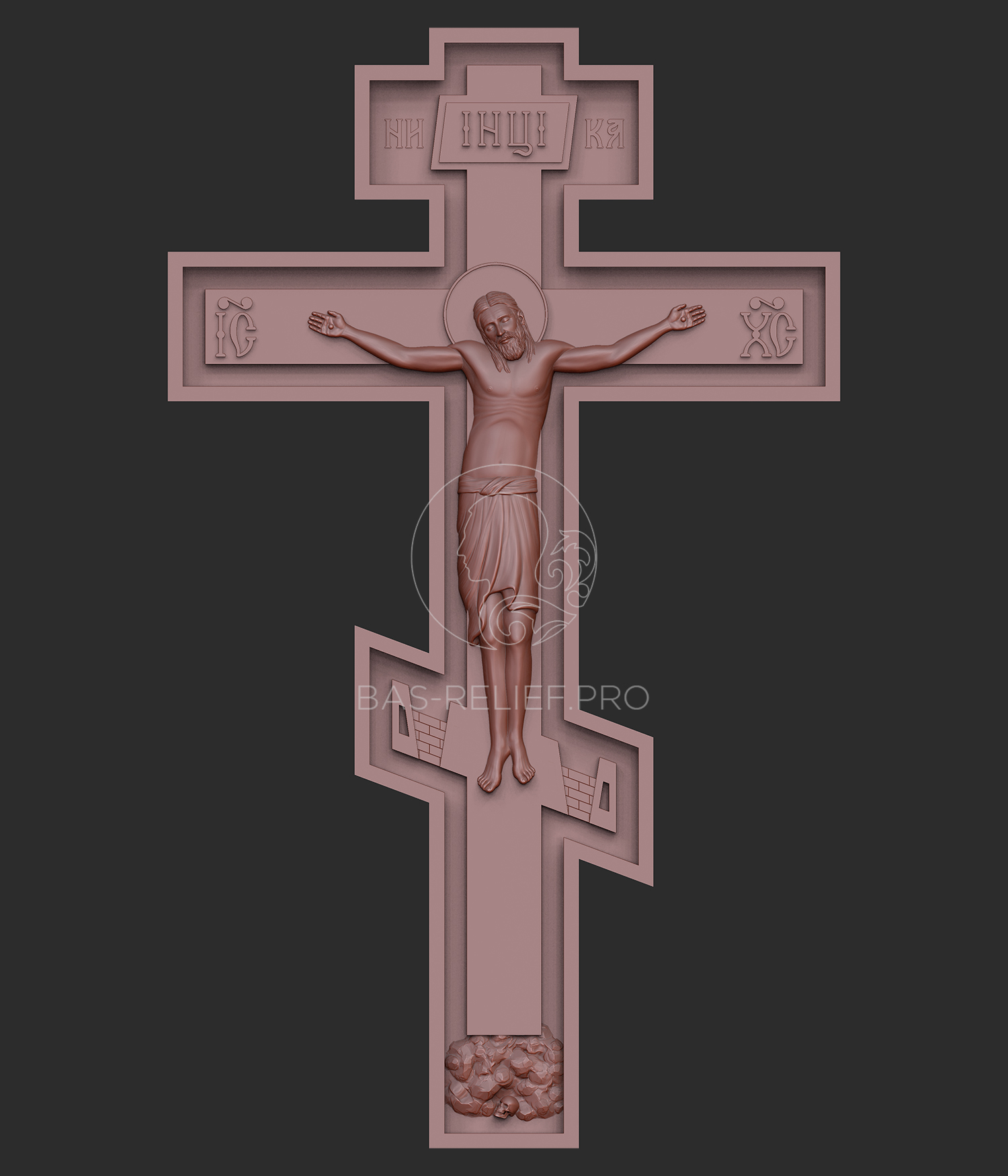 Православный крест из бронзы